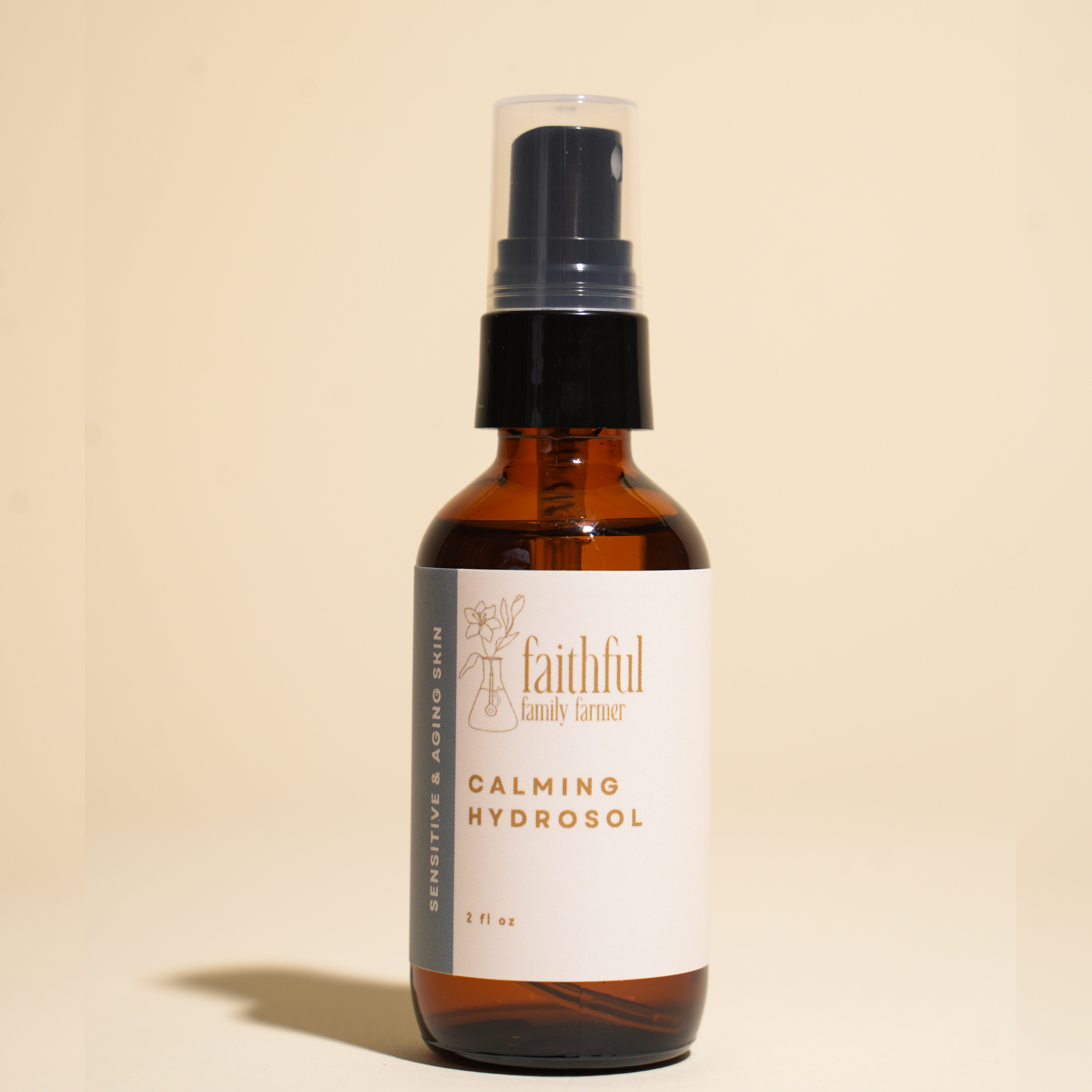 organic calming hydrosol for sensitive skin