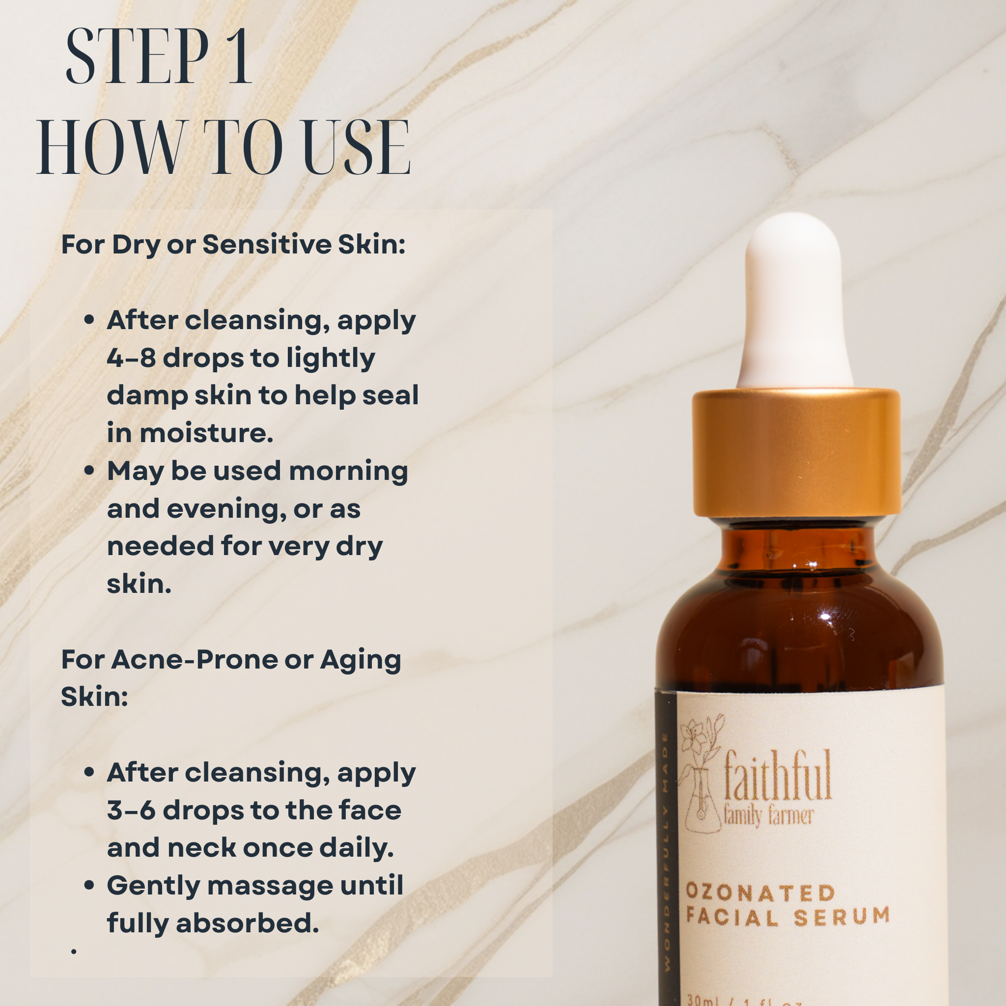 ozonated facial serum