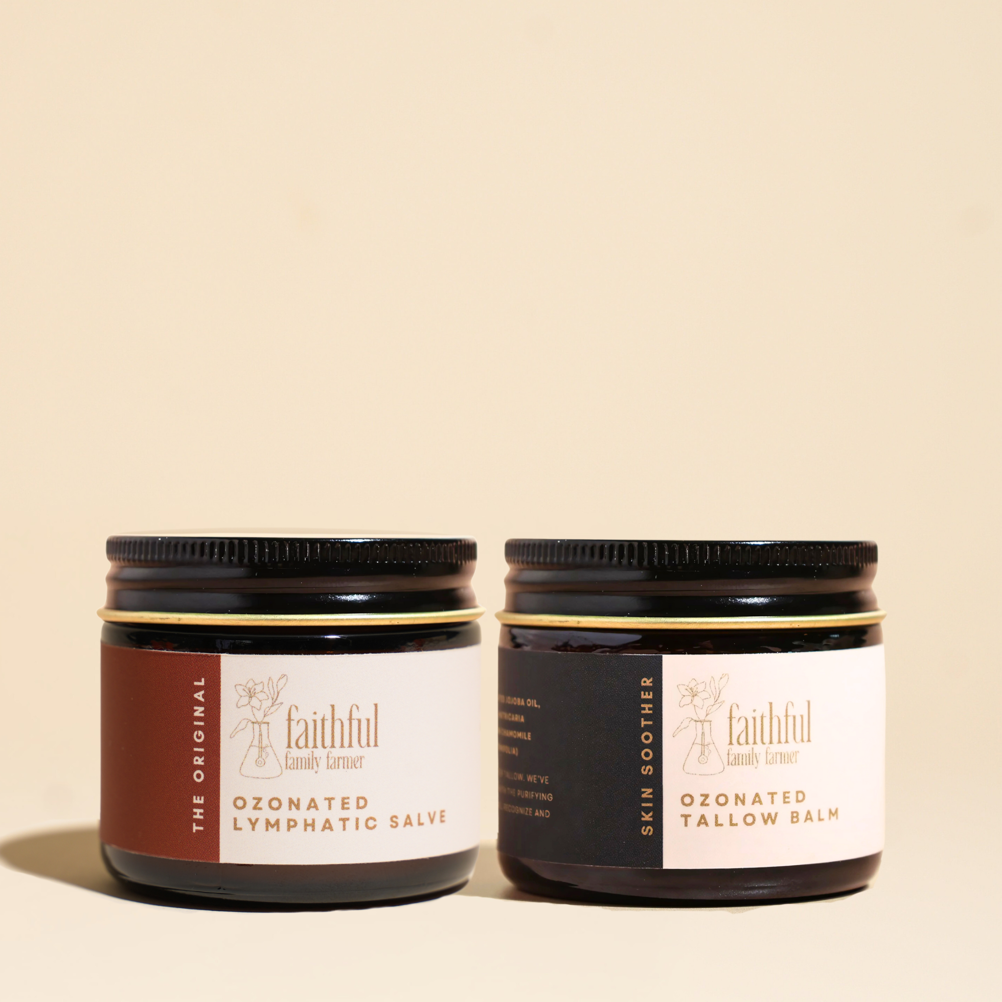 ozonated tallow balm & ozonated lymphatic salve