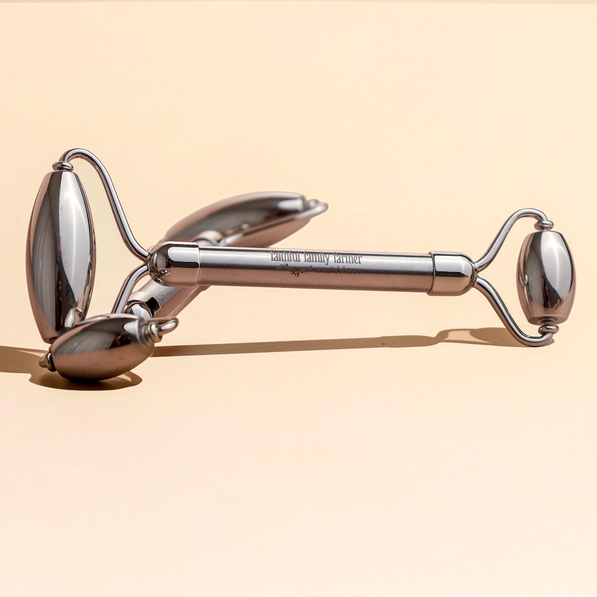 Stainless steel facial roller