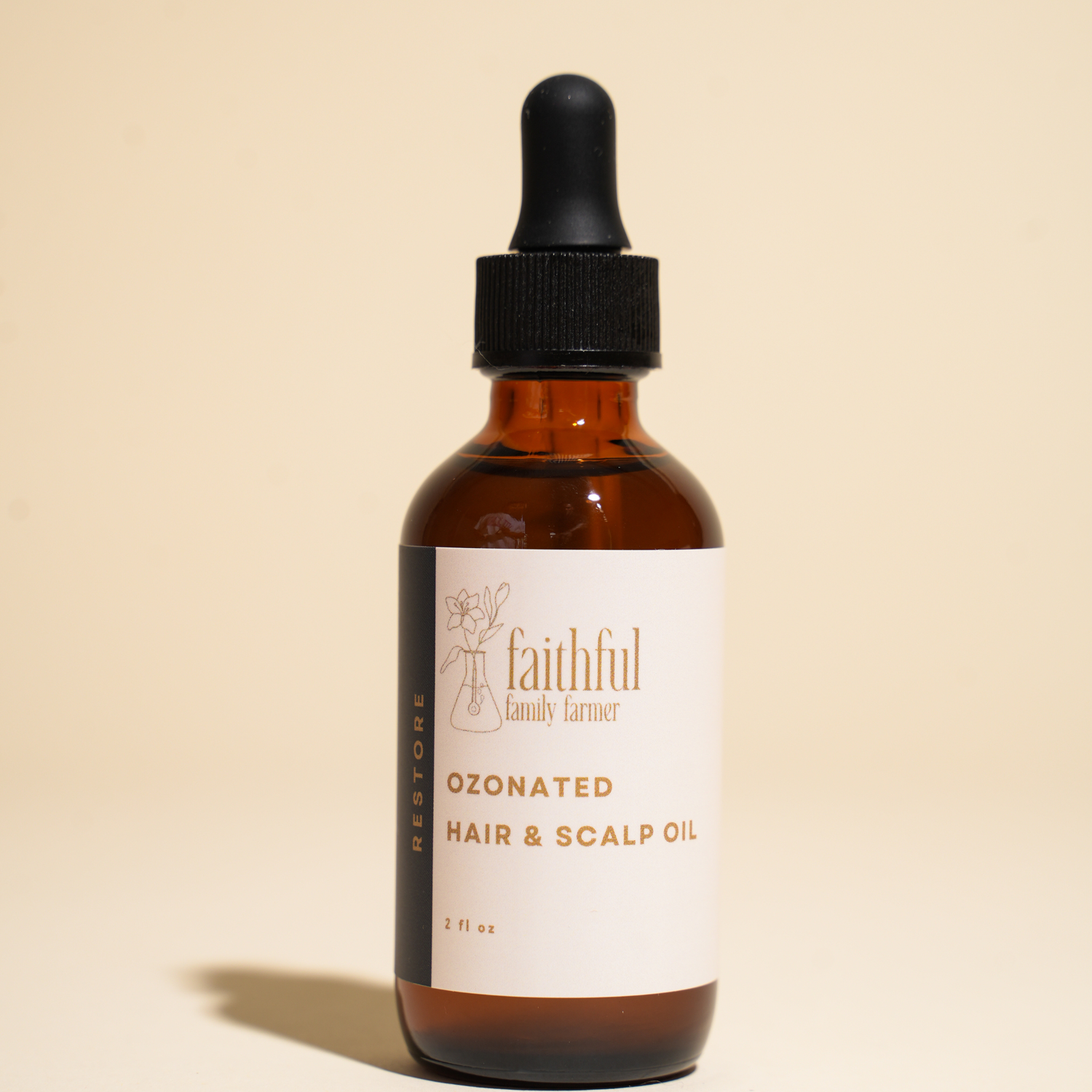 ozonated hair and scalp oil