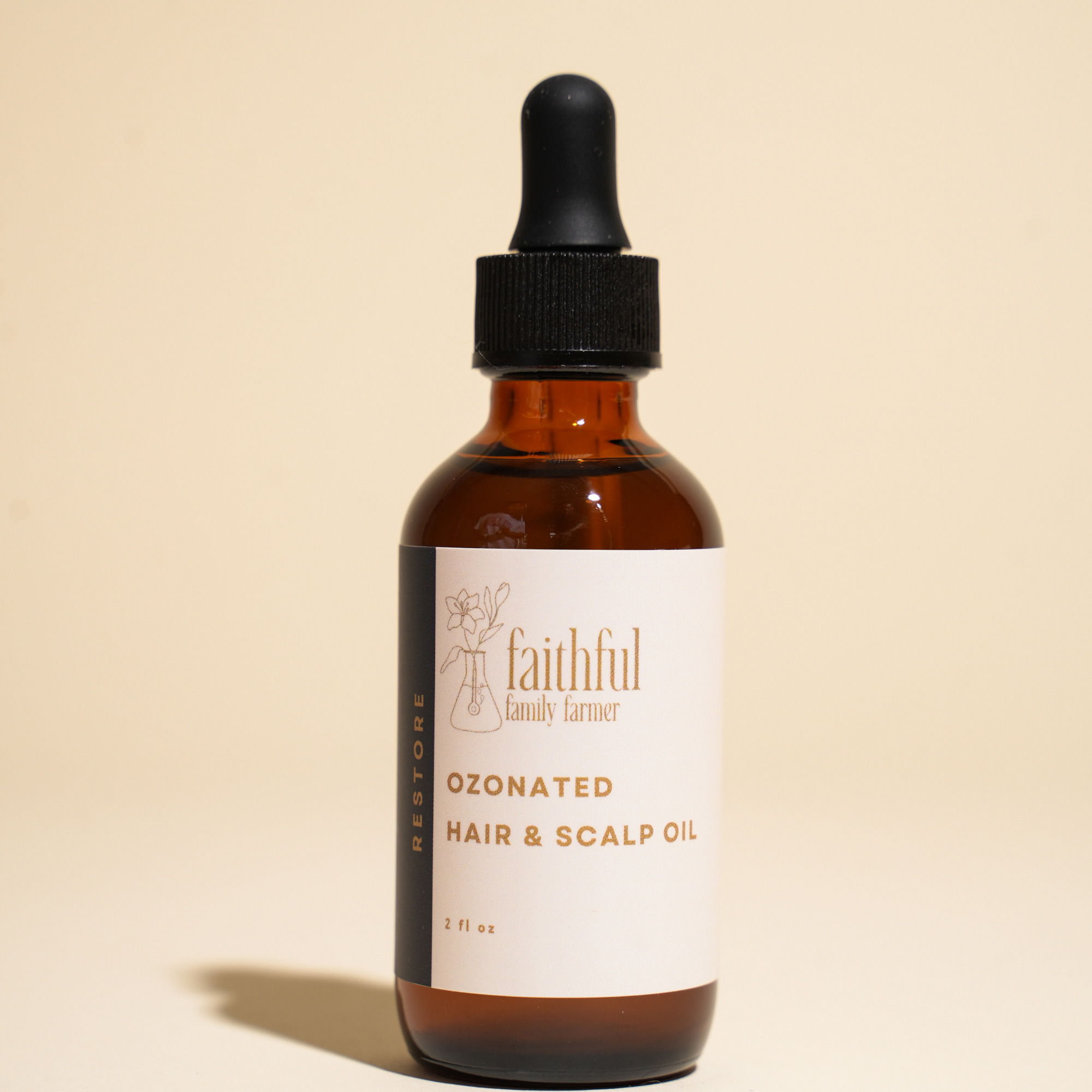 ozonated hair and scalp oil