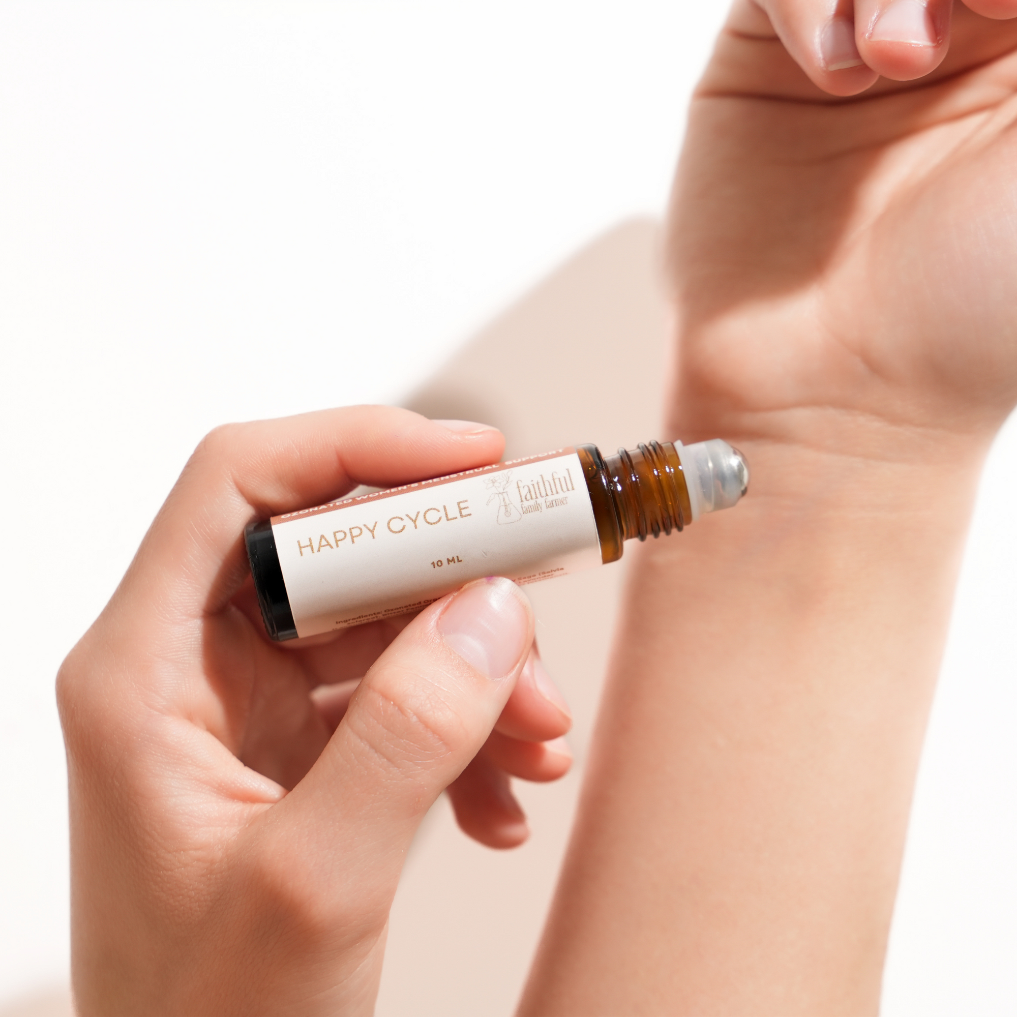 ozonated menstrual support roller ball