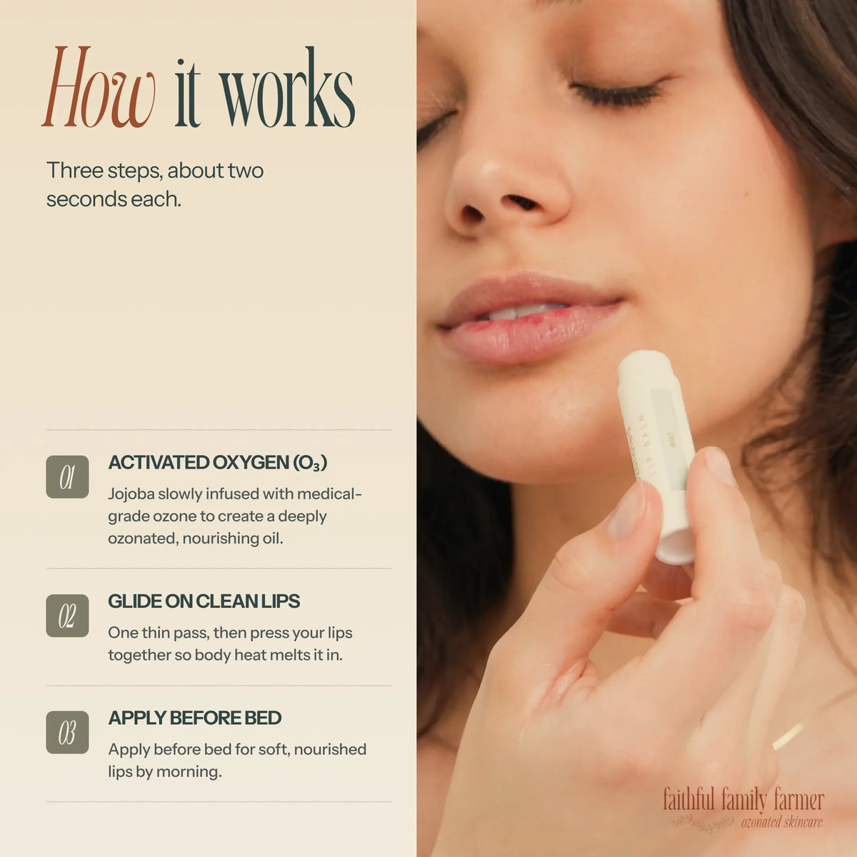 Ozonated Lip Balm