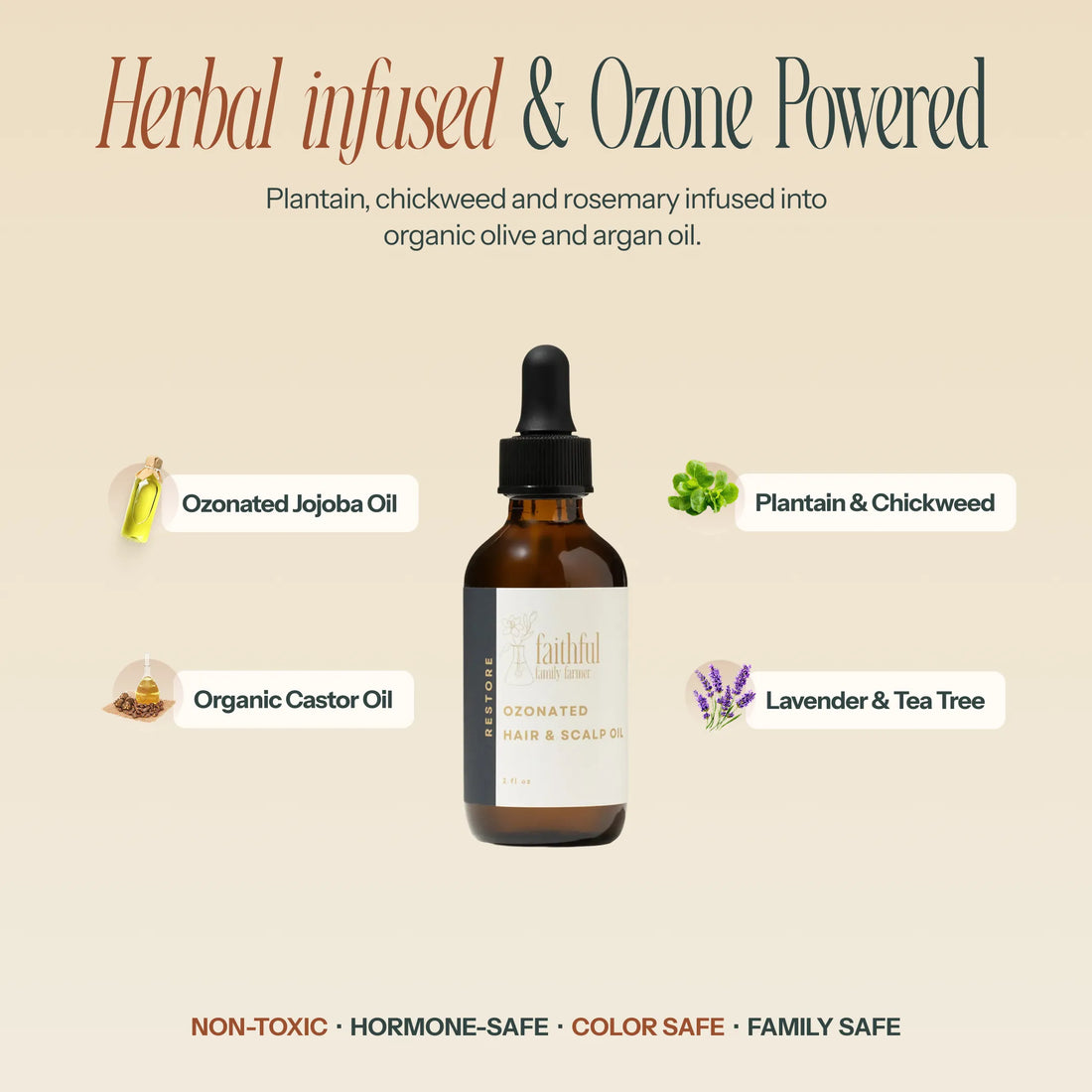 Ozonated Hair &amp; Scalp Oil