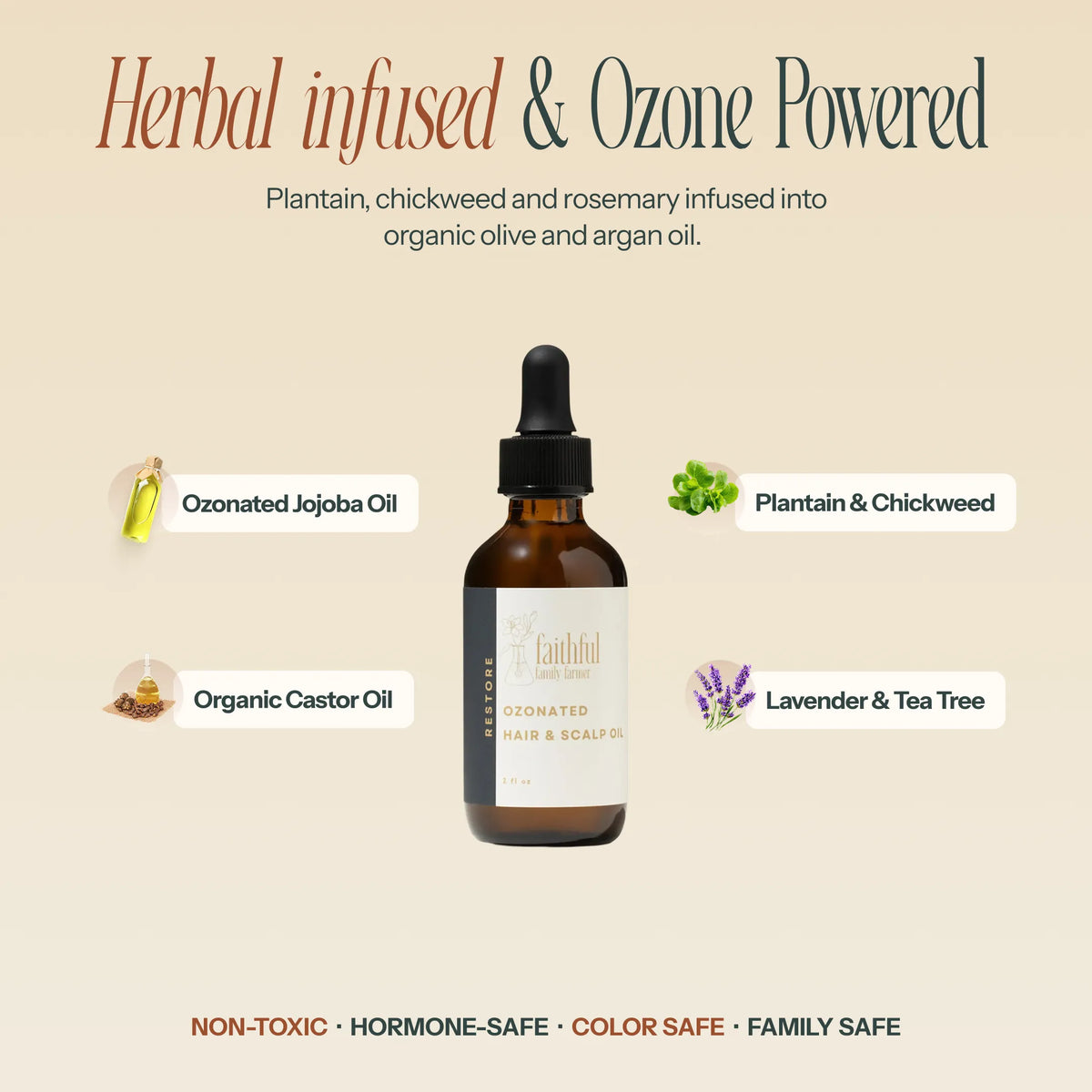 Ozonated Hair & Scalp Oil