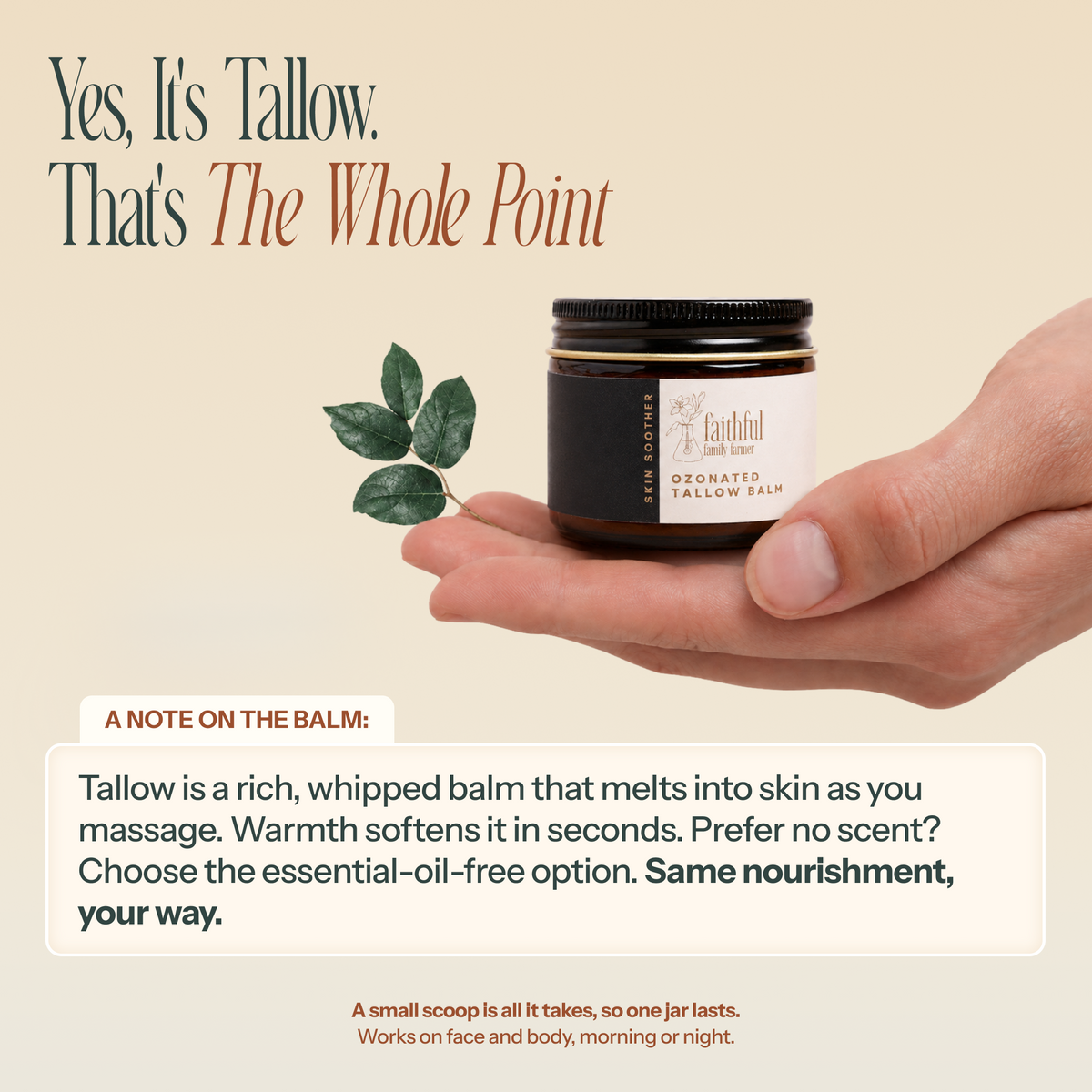 Ozonated Tallow Balm