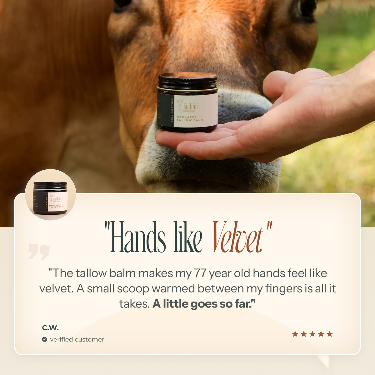 Ozonated Tallow Balm