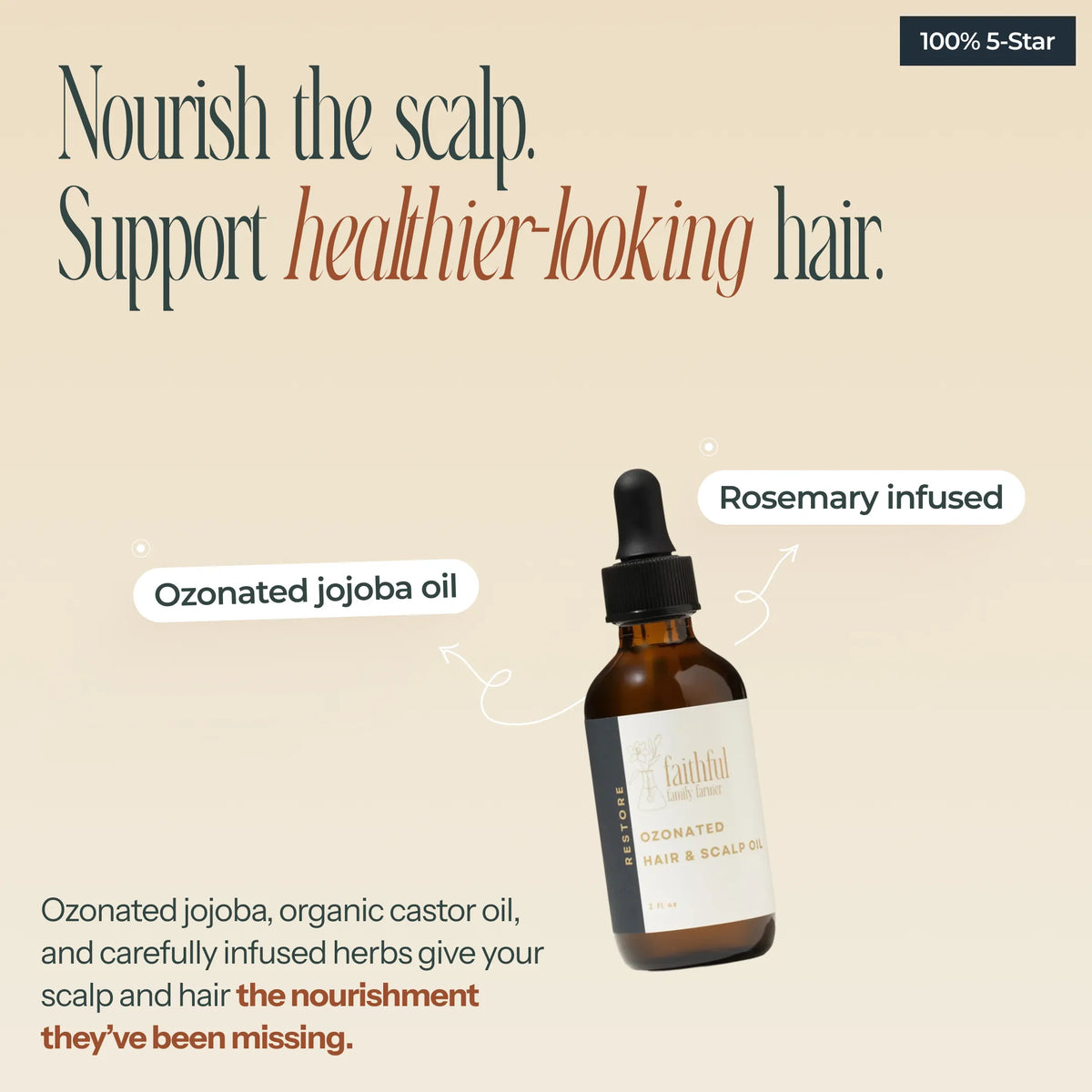 Ozonated Hair & Scalp Oil