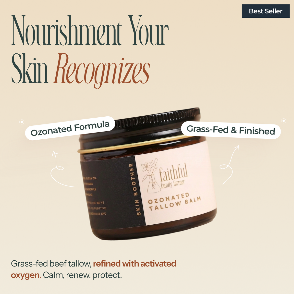 Ozonated Tallow Balm