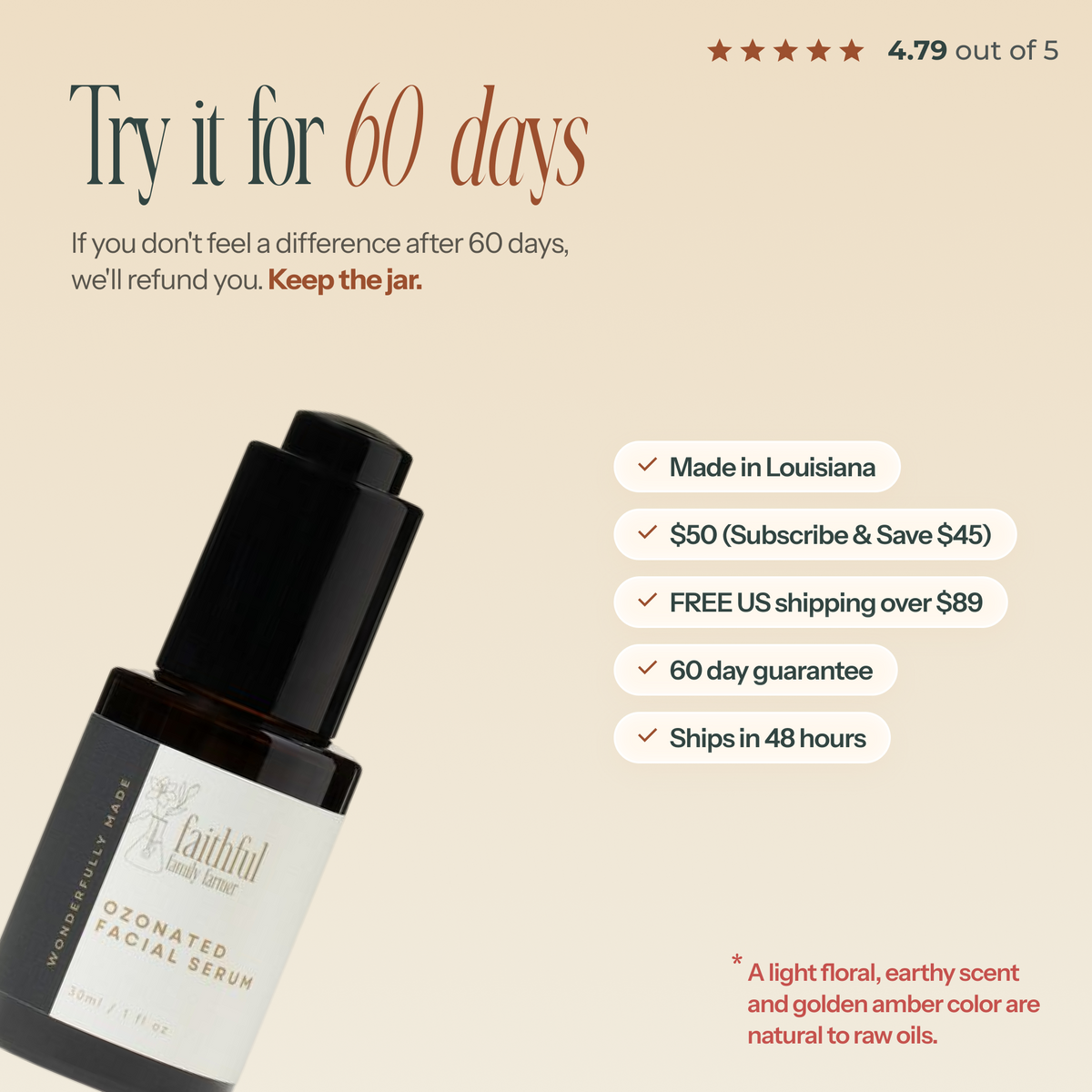 Ozonated Facial Serum