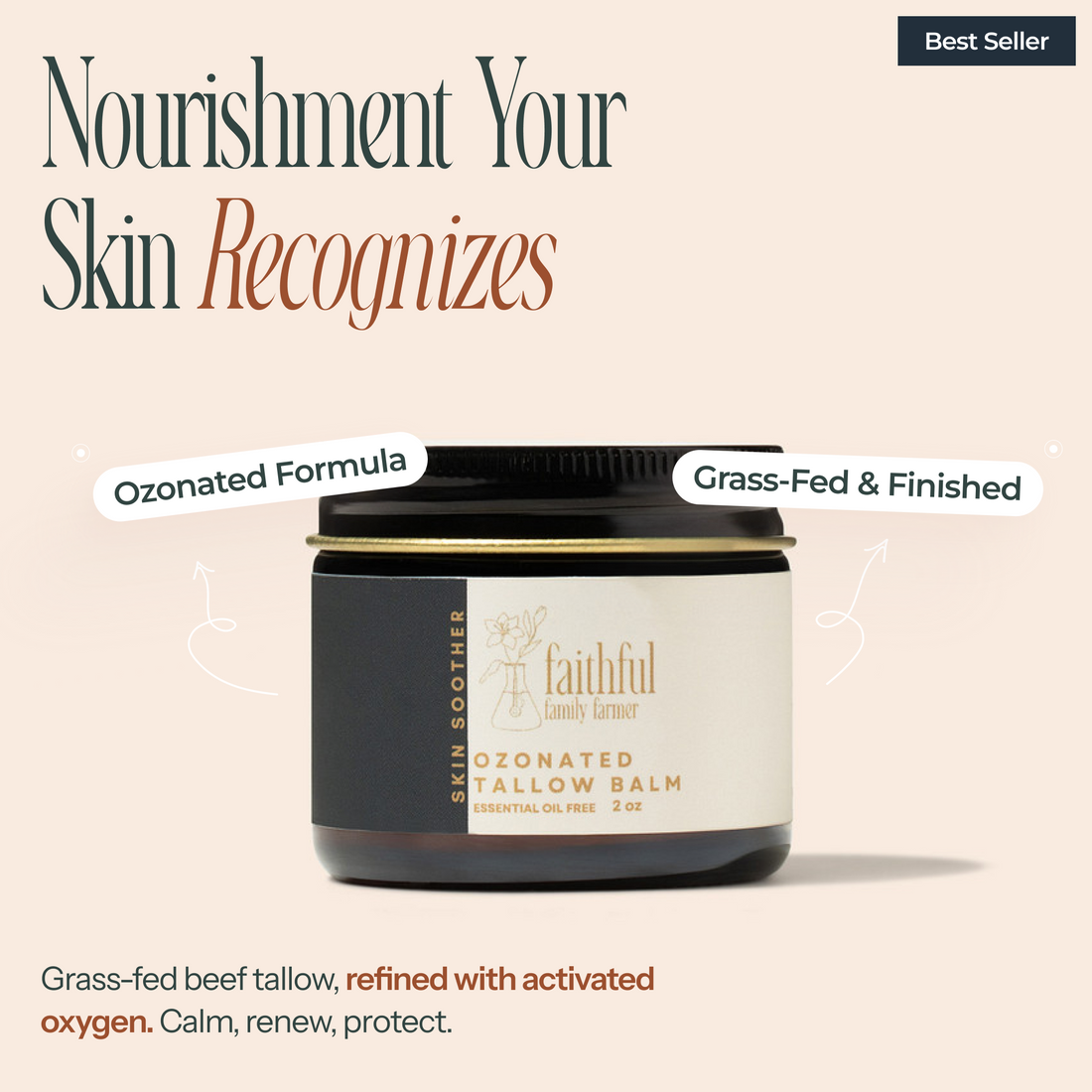 Ozonated Tallow Balm