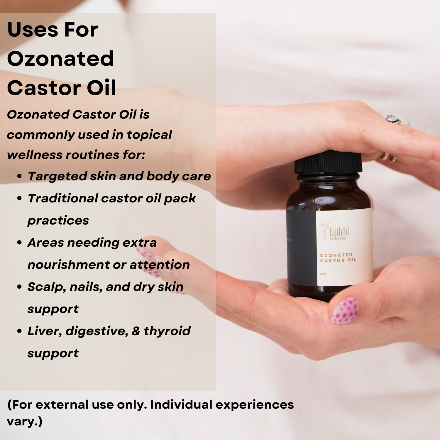 ozonated organic castor oil