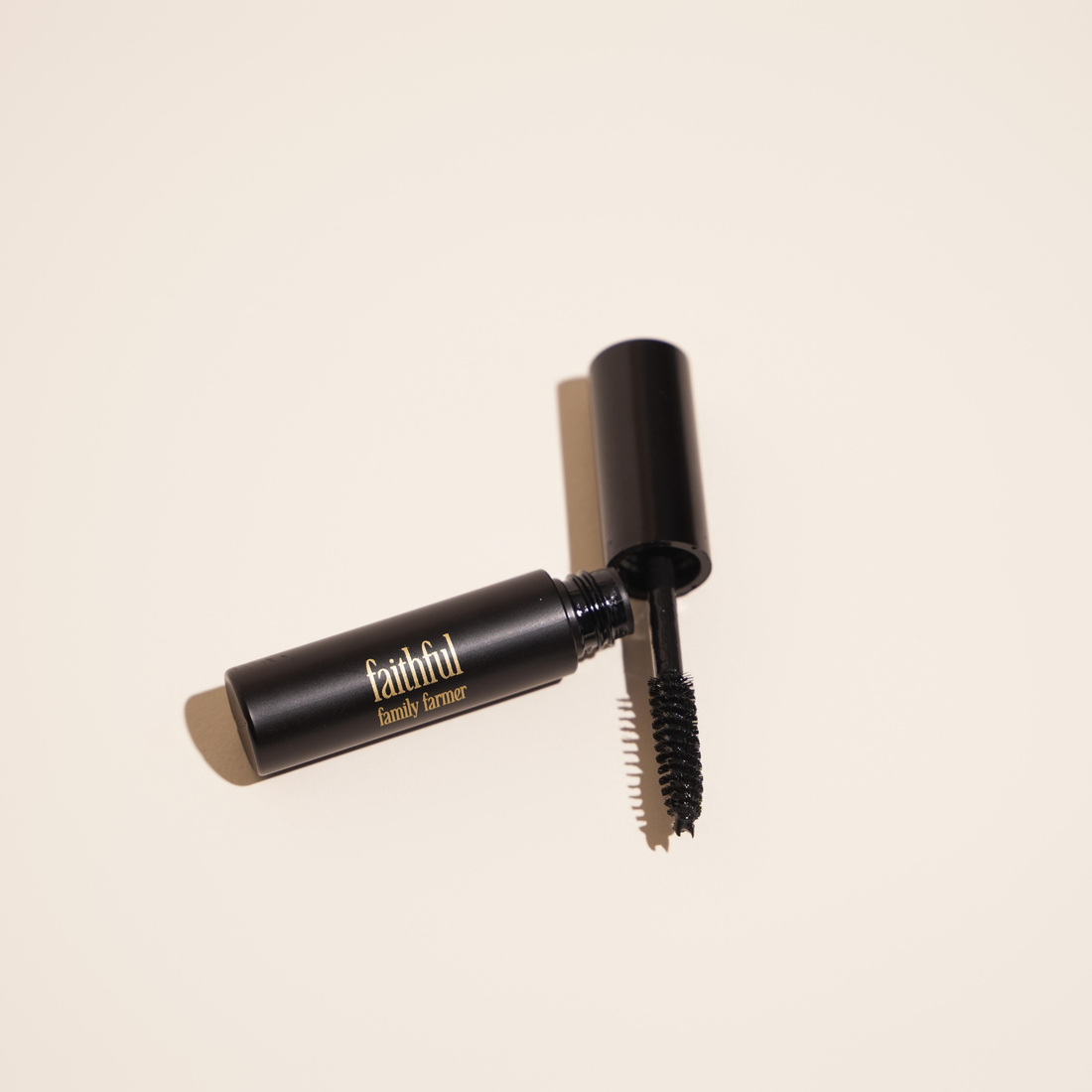 Black toxin free mascara with &