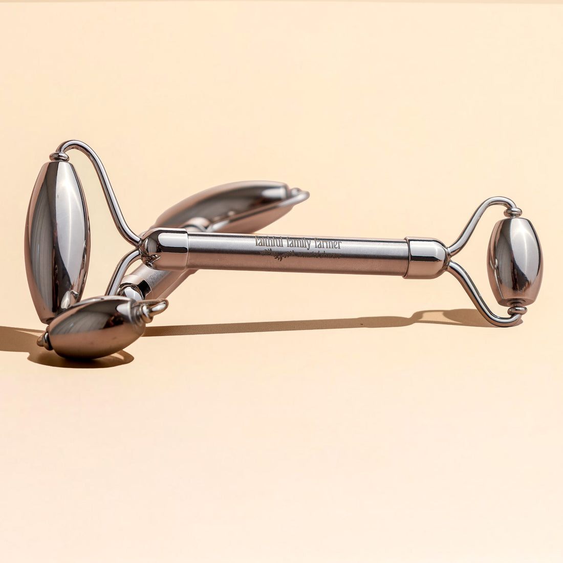 Stainless steel facial roller